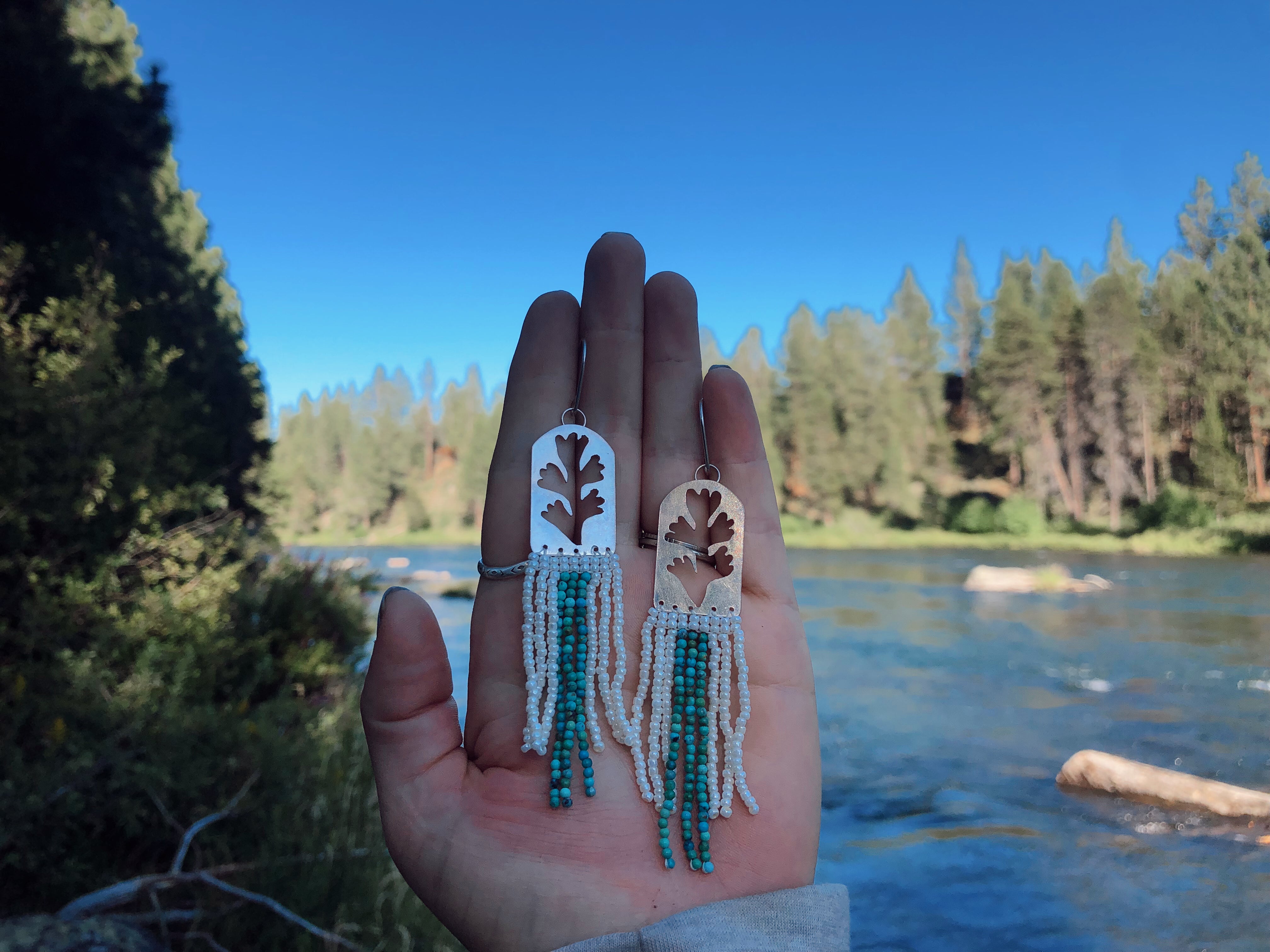 Sagebrush Earrings - Dangly beads